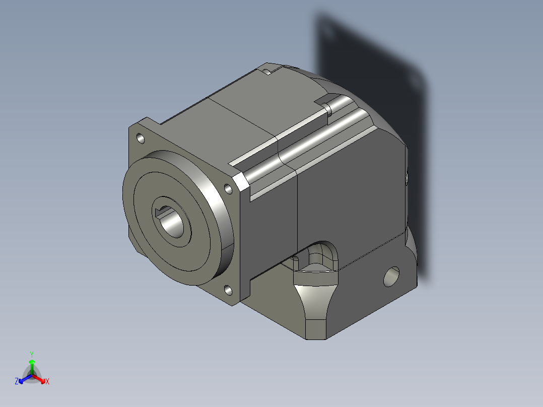 斜齿孔ZPGH090-L1 19-70-90-M6.STEP正等轴测图