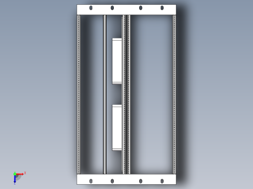 机箱 三维图纸与CAD图纸俯视缩略图
