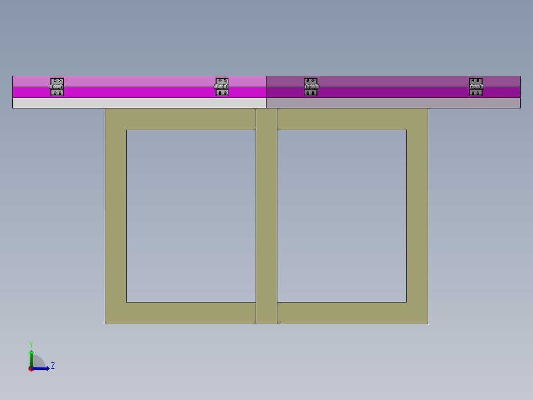 三维模型左视图