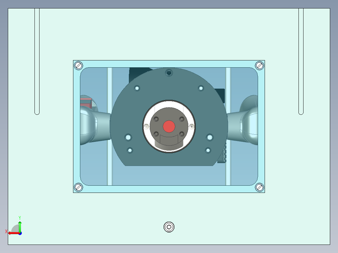 带升降机的桌面CNC后视图