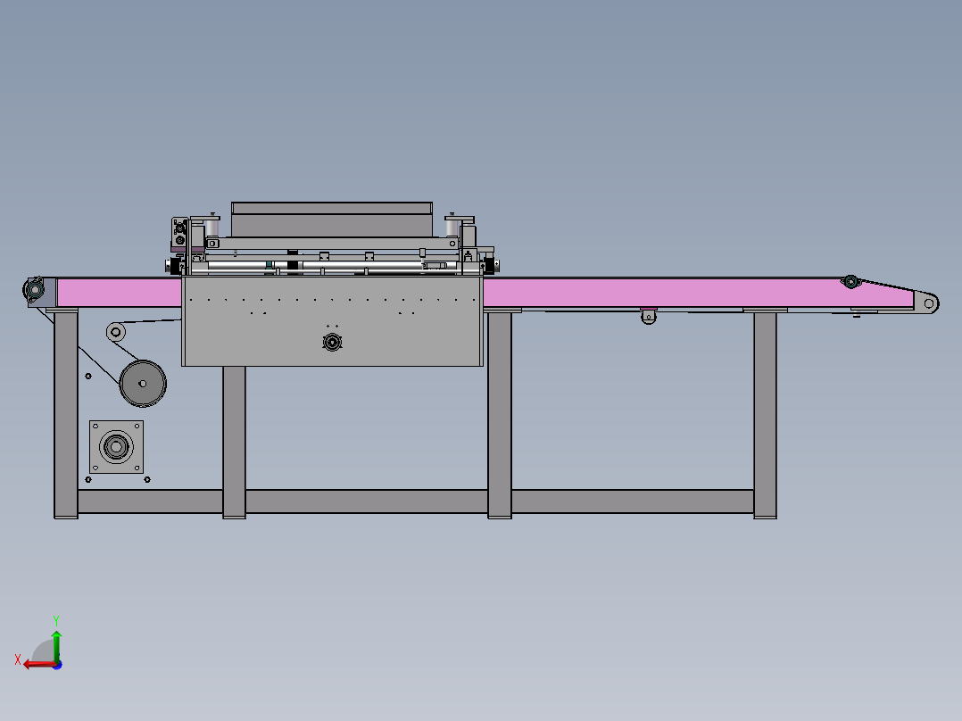 非标自动上料机后视图