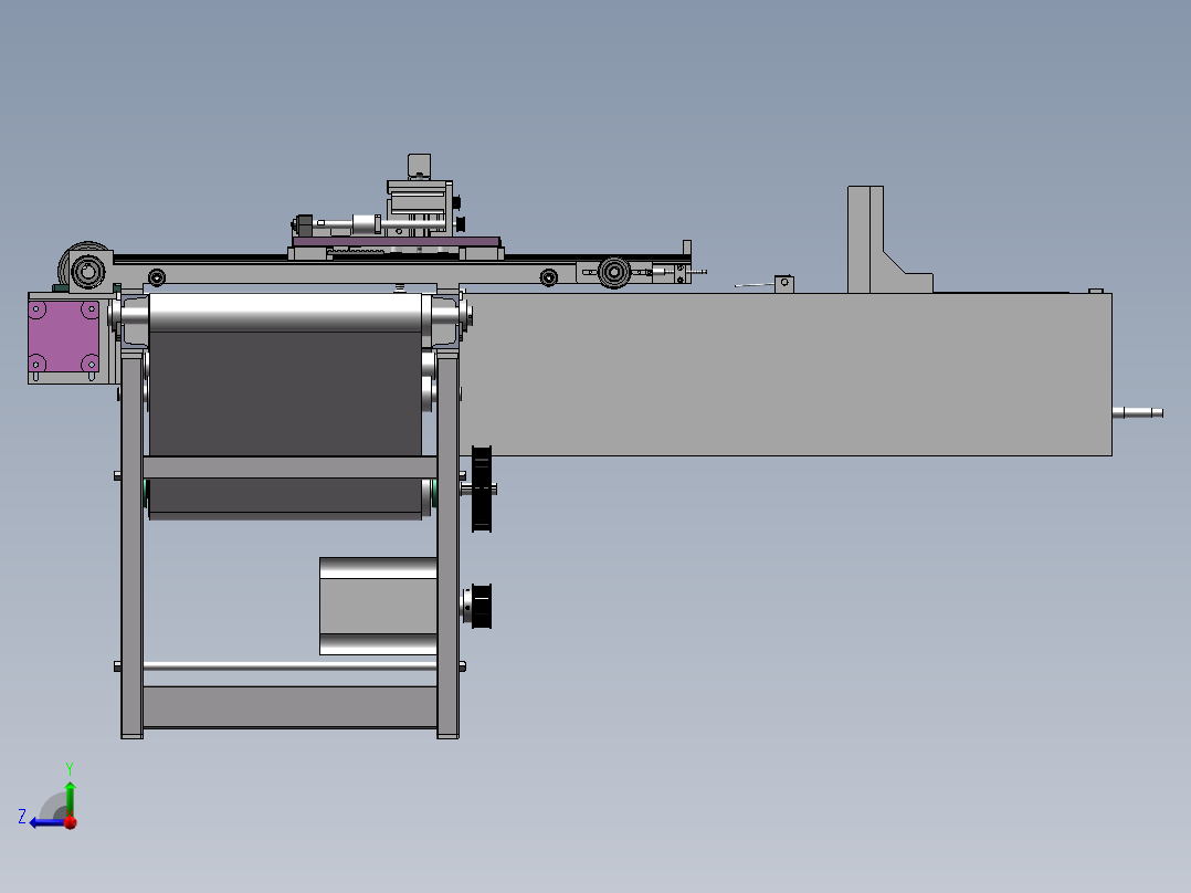 非标自动上料机右视图