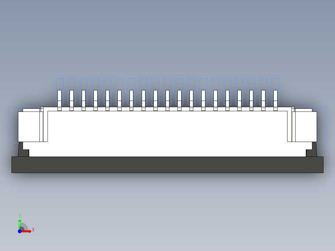 连接器 SM-FFC3B05-19-T前视图