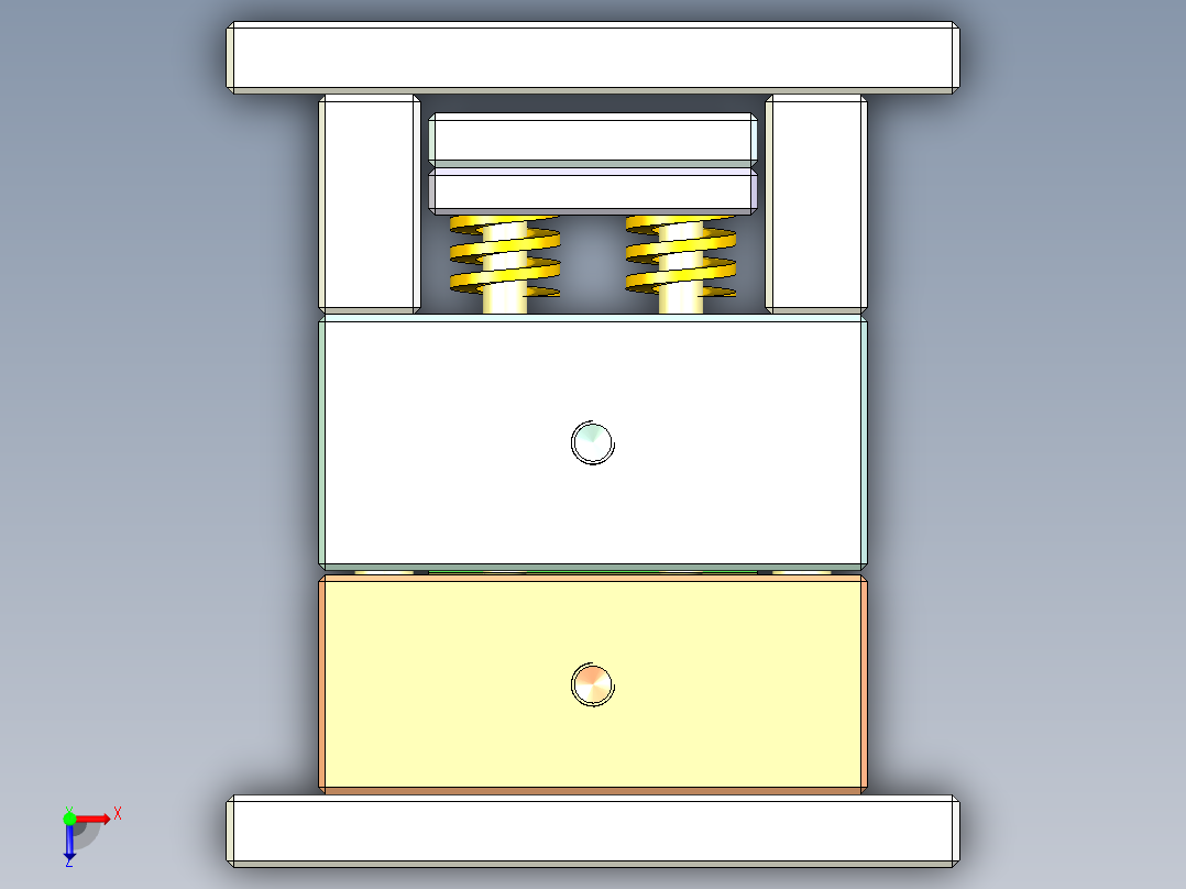 无线蓝牙耳塞外壳模具设计826154==10俯视图