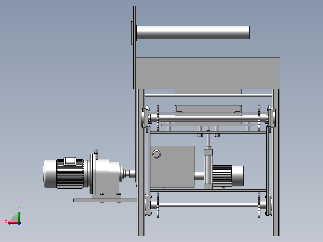 包装机总装配图后视图