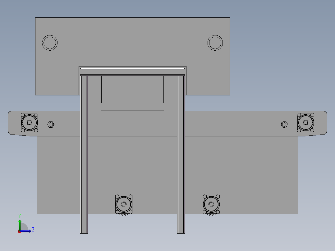 包装机总装配图左视图