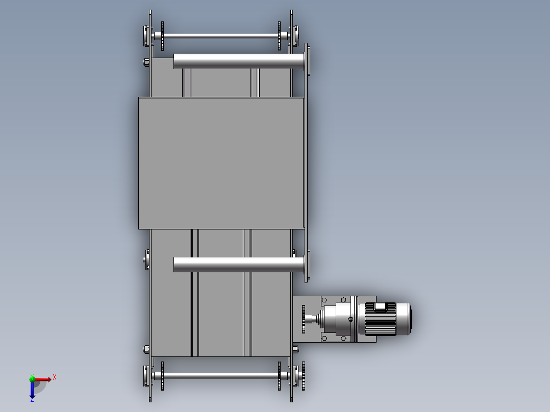 包装机总装配图俯视图
