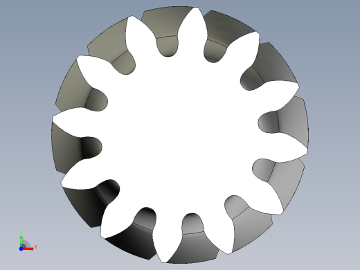 齿轮啮合 (68)前视缩略图