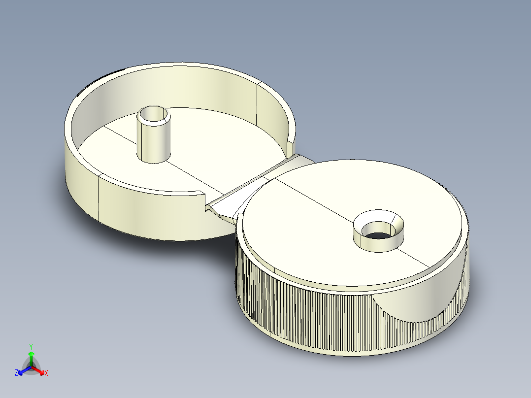 瓶盖、盖子(53)正等轴测图