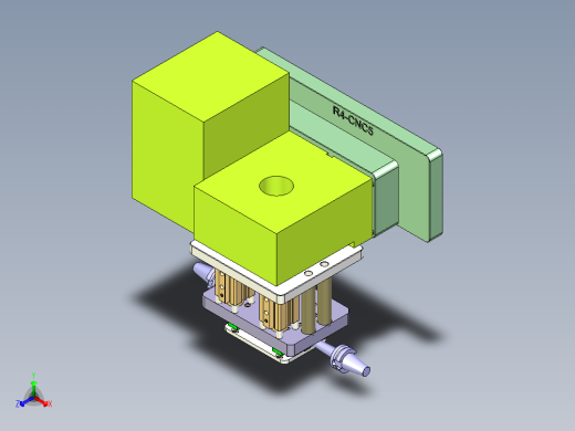 ZX551-笔记本CNC工装夹具三维模型CNC7-0921