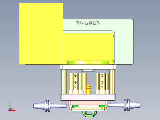 ZX551-笔记本CNC工装夹具三维模型CNC7-0921前视缩略图