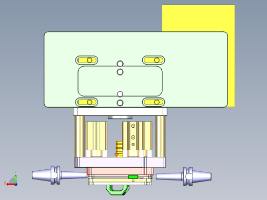 ZX551-笔记本CNC工装夹具三维模型CNC7-0921后视缩略图