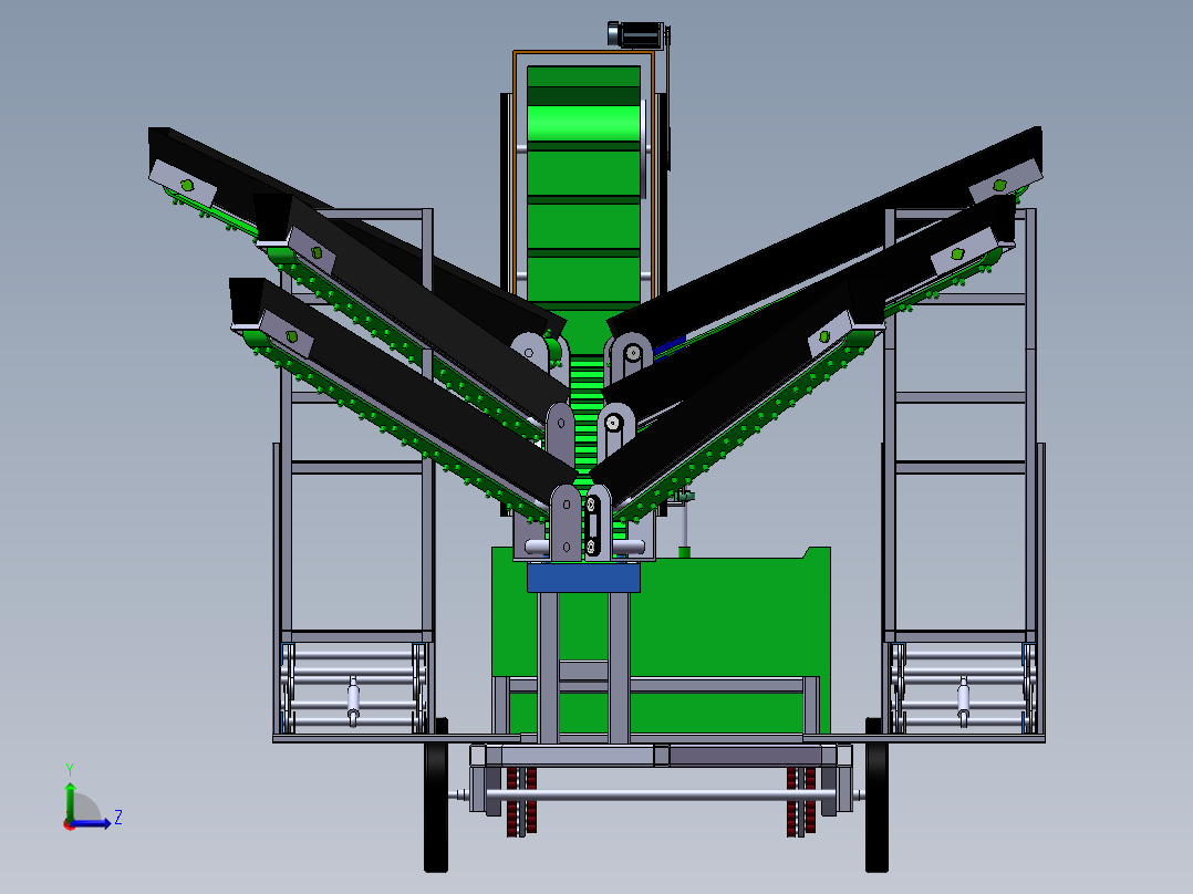 水果采摘平台sw20可编辑左视图