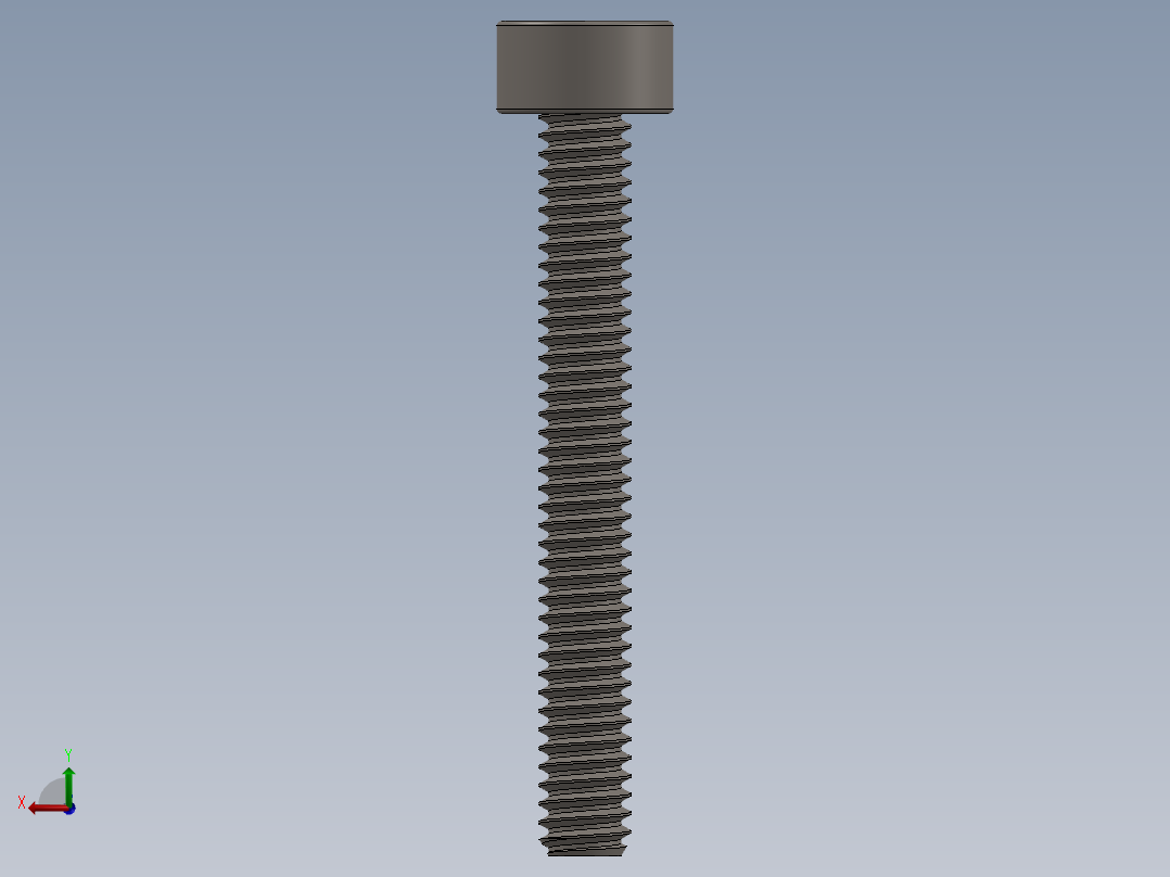 Screw_DIN_912_M2x16F_A2.SLDPRT公制内六角螺钉后视图