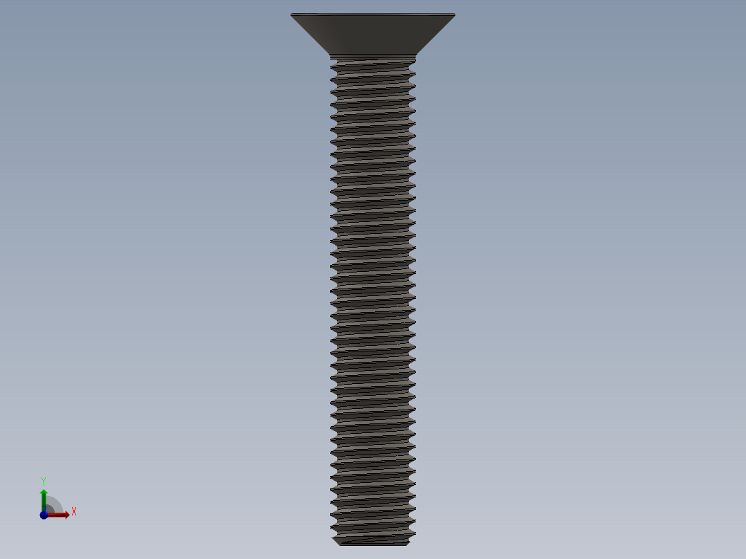 Screw_ISO_10642_M12x75_A2.SLDPRT前视图