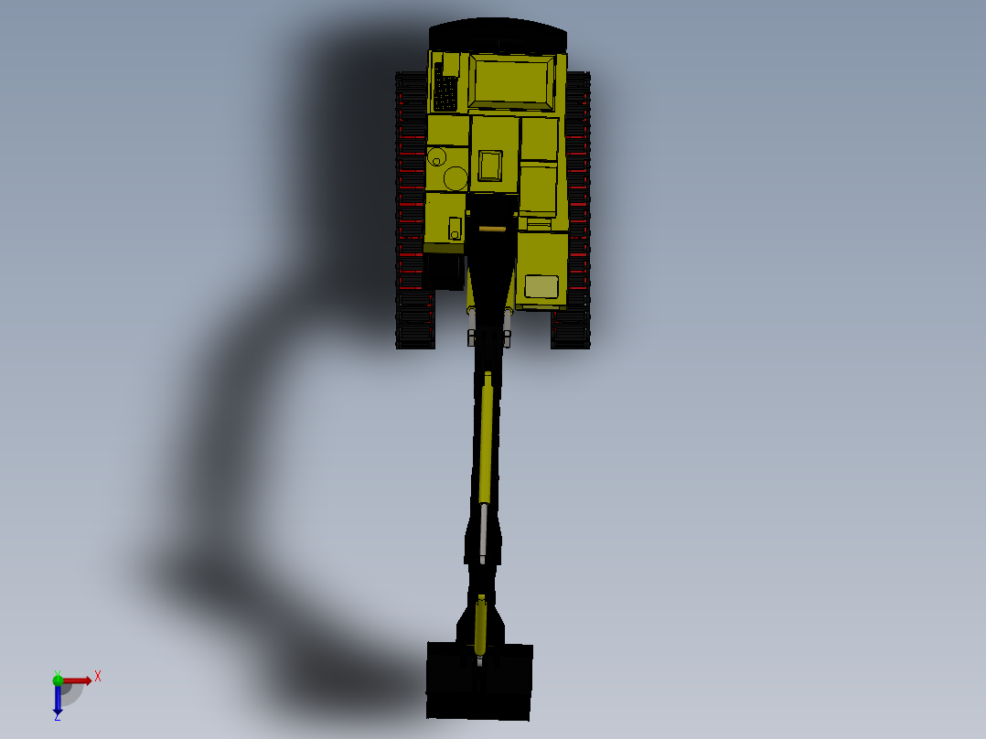挖掘机、推土机(18)俯视图
