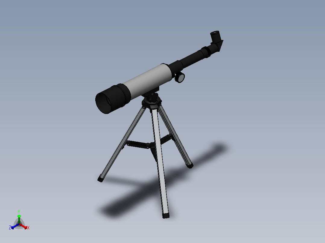 望远镜(15)正等轴测图