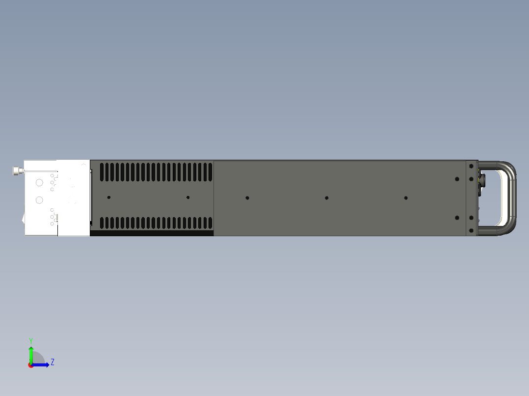 5款研华2U上架式机箱汇总左视图