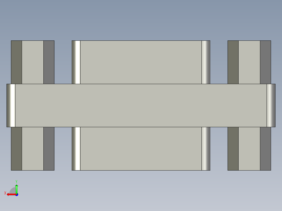 VGA转接头母头转母头后视图