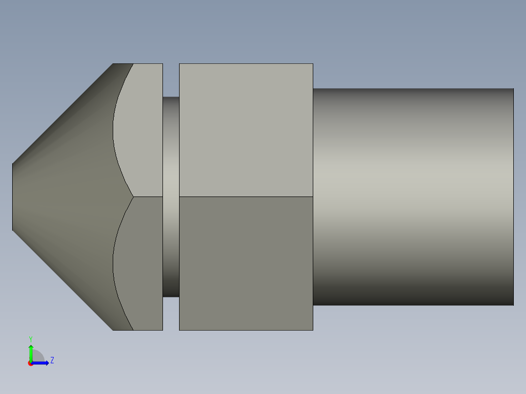窄角射流喷嘴2分-15-304-博利喷雾-Z002左视图