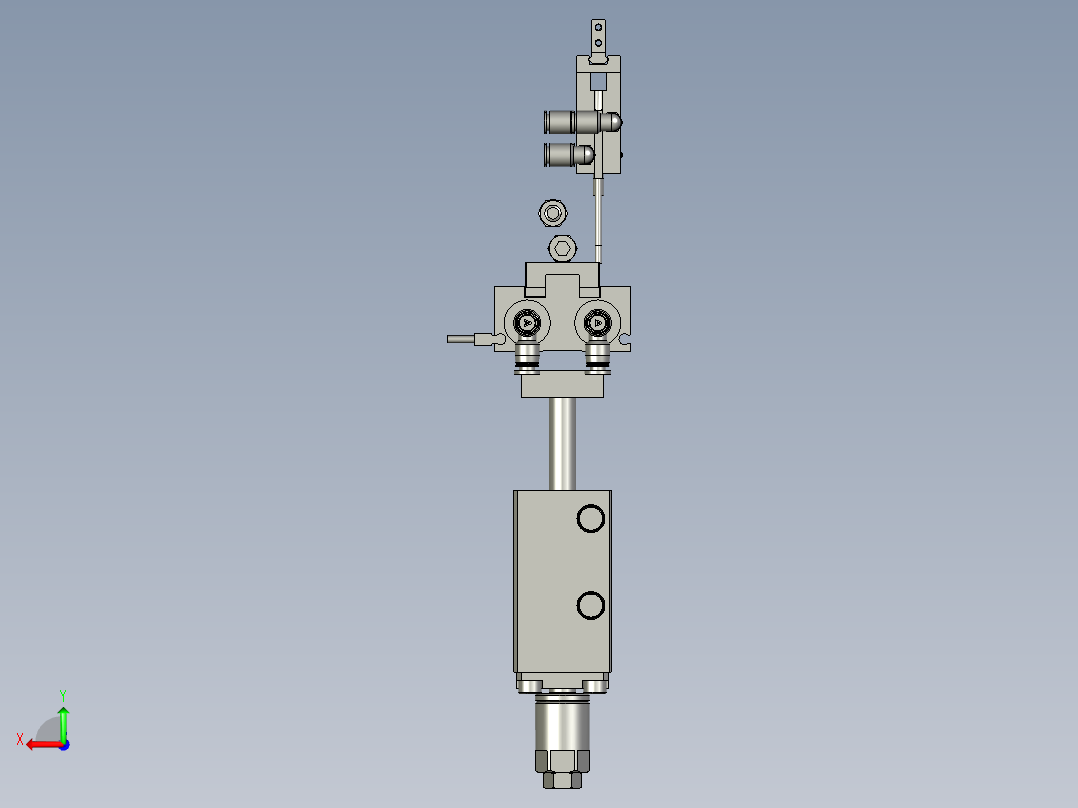 抓绳机构后视图
