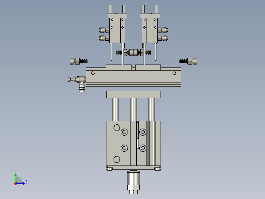 抓绳机构左视图