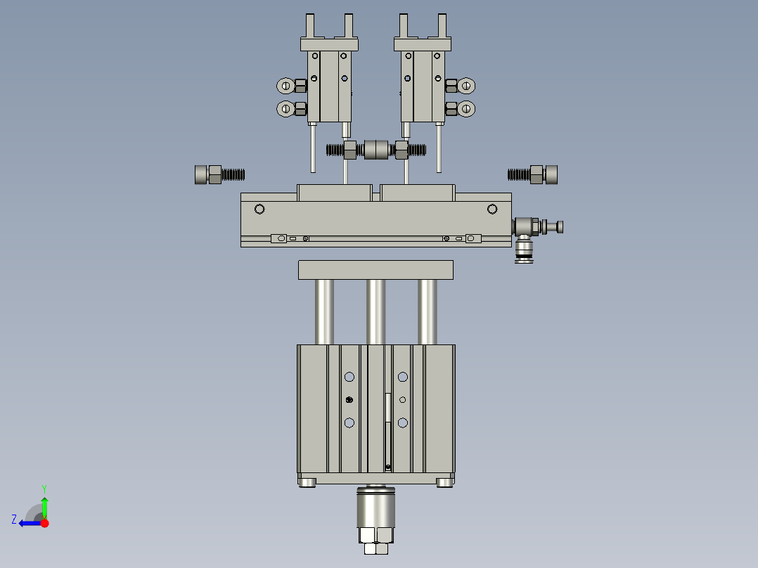 抓绳机构右视图