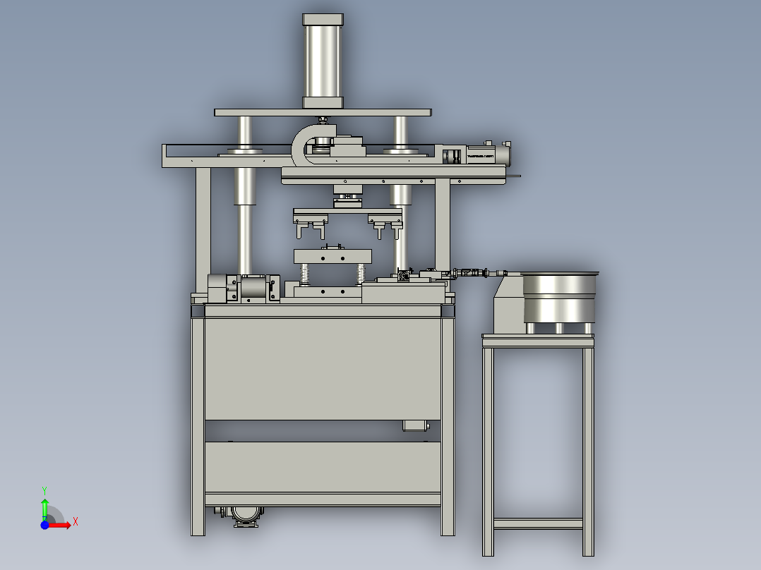 线圈循环机构总装前视图
