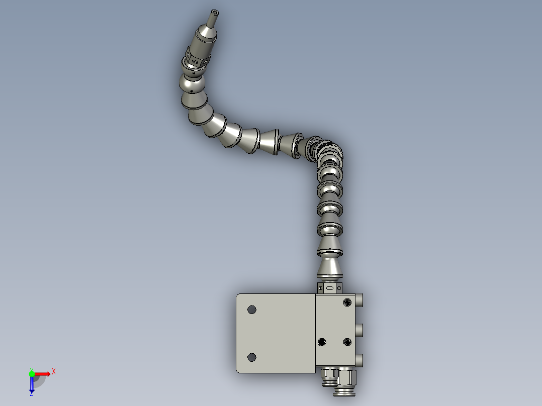 机床调节喷嘴俯视图