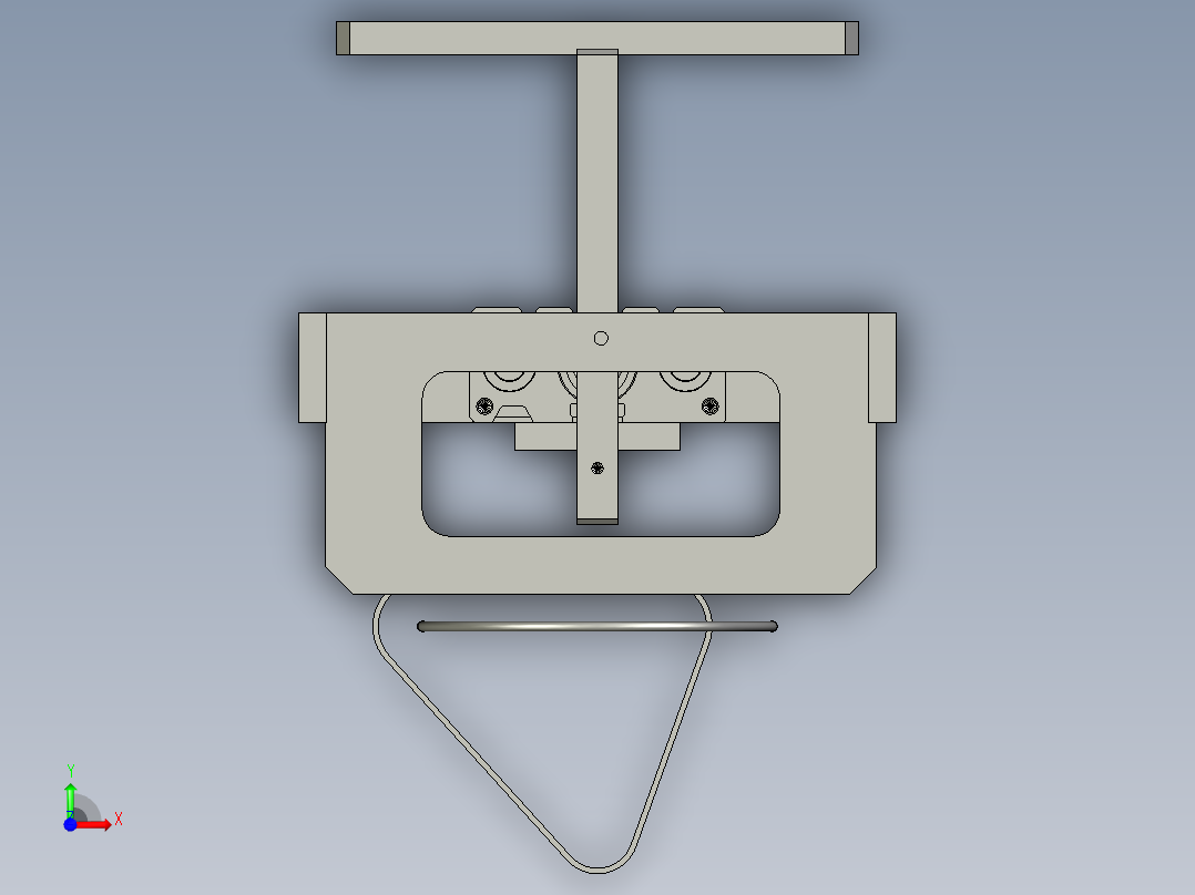 2018SOLIDWORKS1204切铜箔底架前视图