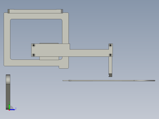 2018SOLIDWORKS1204切铜箔底架左视缩略图