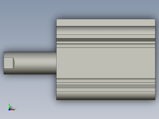 CDQ2B40-30DCZ-M9P(0_0_0)气缸前视缩略图