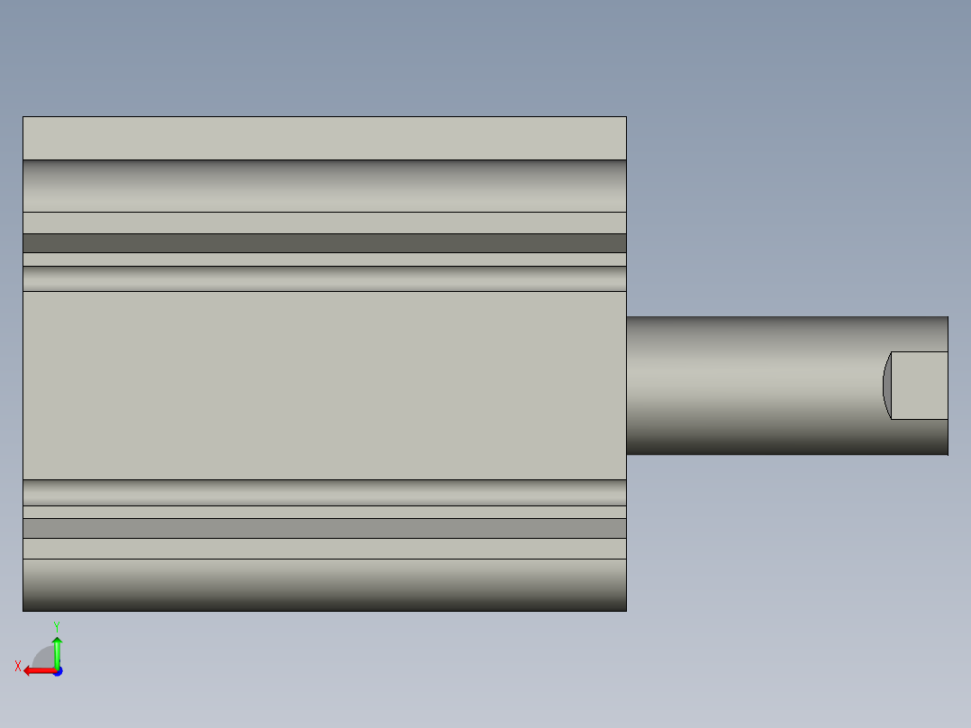 CDQ2B40-30DCZ-M9P(0_0_0)气缸后视图