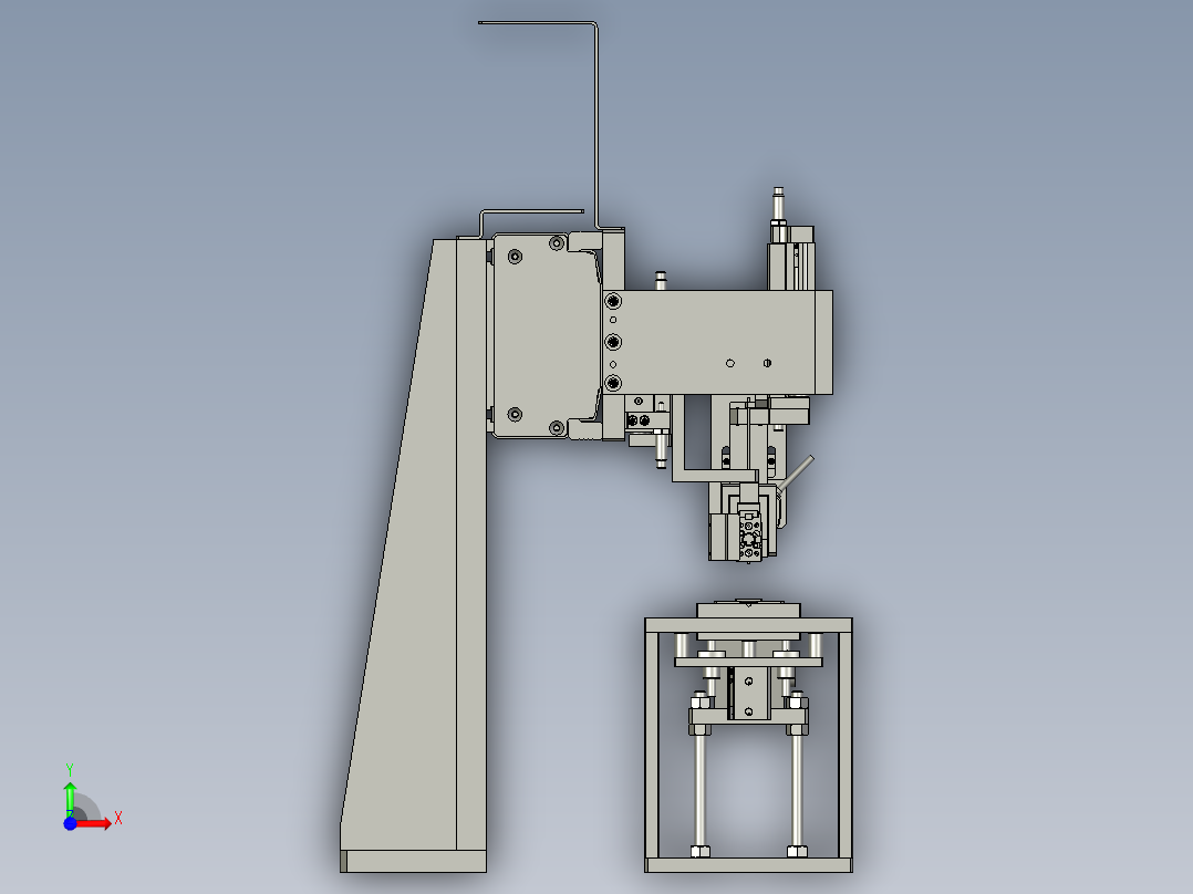 弹簧组装上料总成前视图