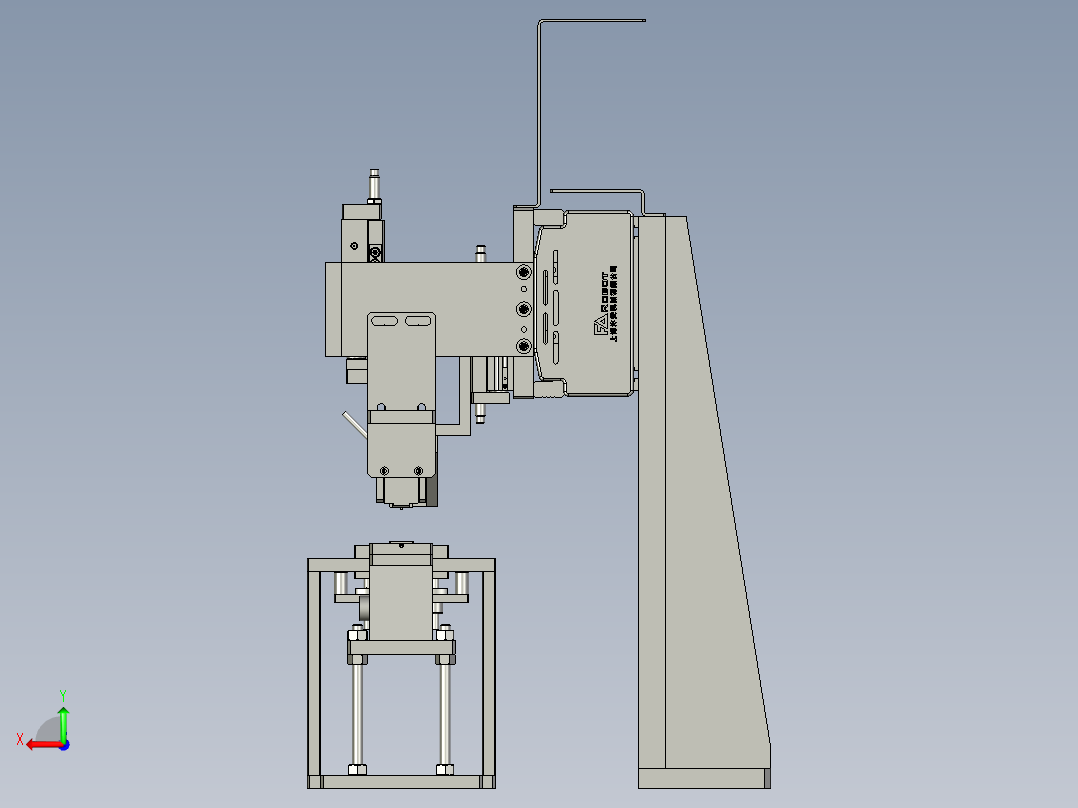 弹簧组装上料总成后视图