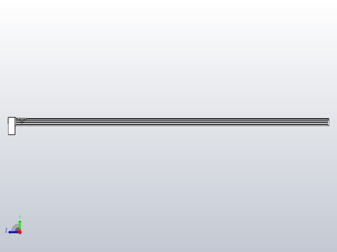 皮带直线轴半封闭可选导轨TPA-HNB-65S-90-L2800-RP-Y-P20-N3右视图