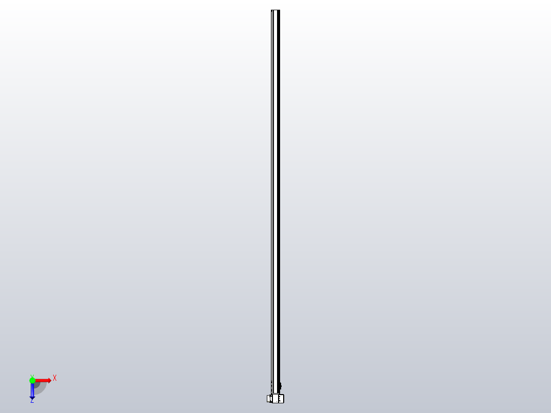皮带直线轴半封闭可选导轨TPA-HNB-65S-90-L2800-RP-Y-P20-N3俯视图