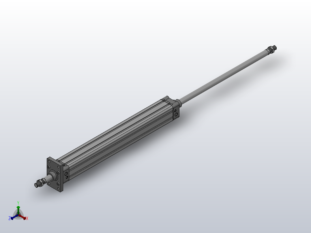 SED双轴复动型气缸SED 50×500-S主视图