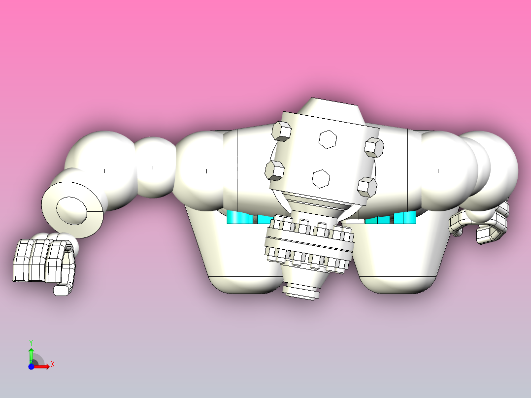 抓取机器人12快照8前视图