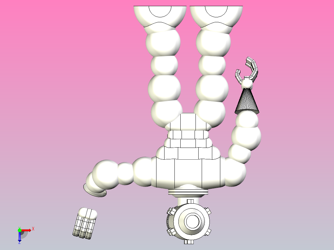 抓取机器人12快照8俯视图