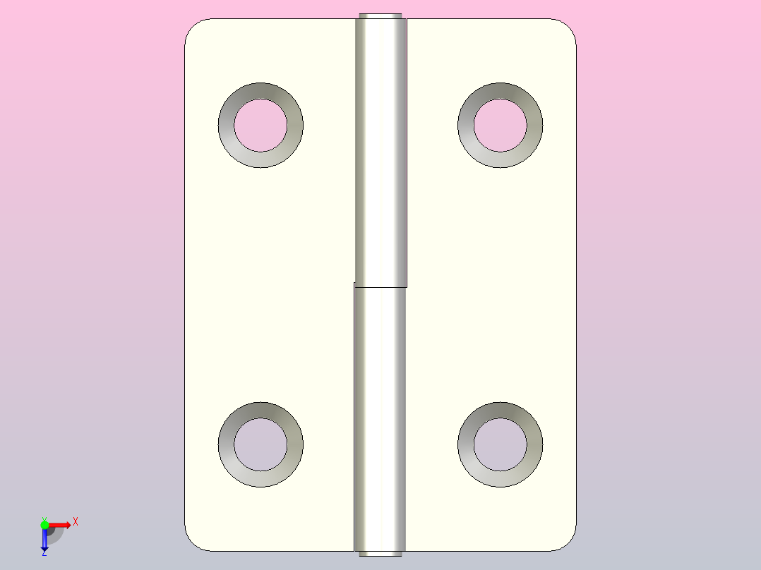 E系列螺钉安装型可拆卸合页[PDGSEA]俯视图