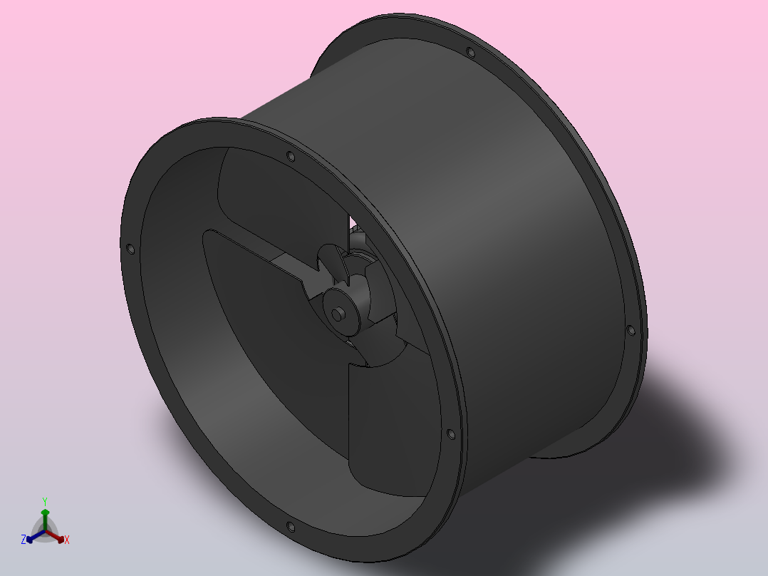 EG系列管道轴流通风机[EG-4A-2]主视图