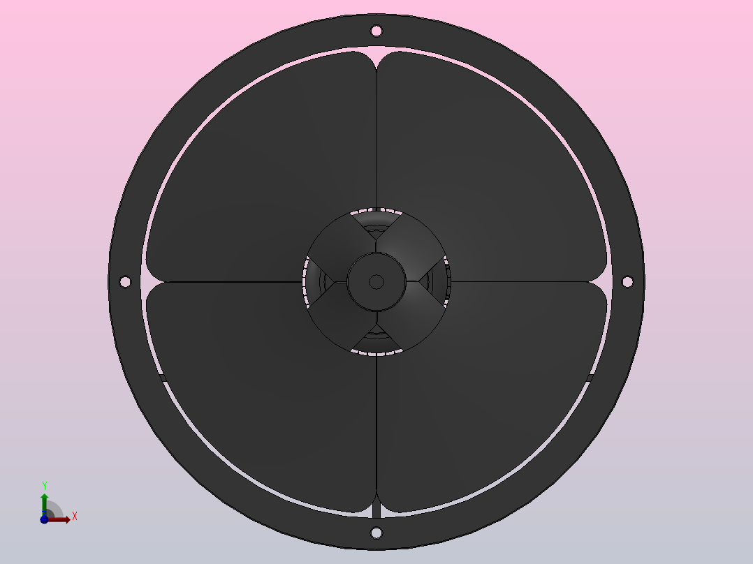 EG系列管道轴流通风机[EG-4A-2]前视图