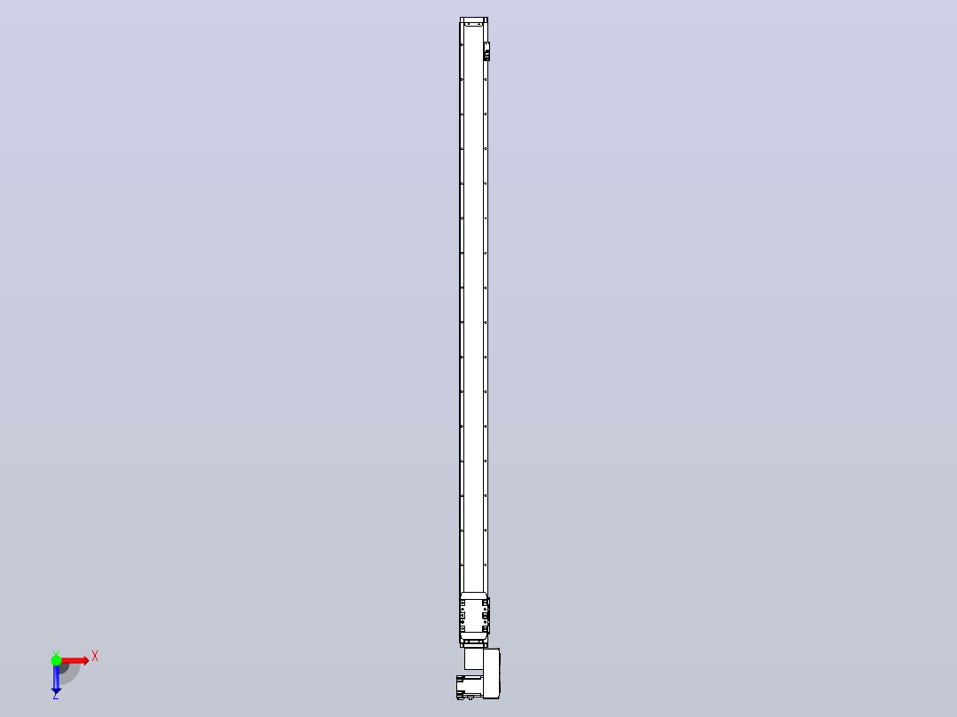 机器人皮带驱动直线轴TPA-GCB-80-P60-L1600-QR-M20-N3俯视图