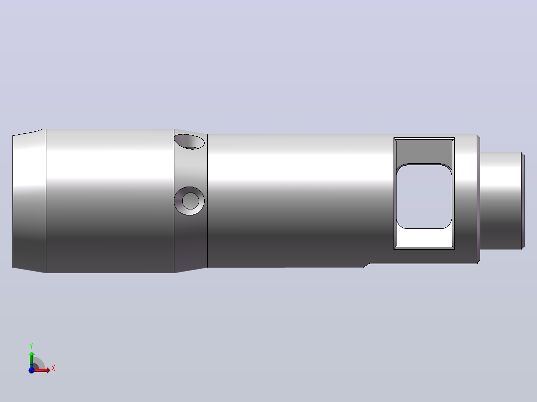 AK101消焰器建模模型前视图