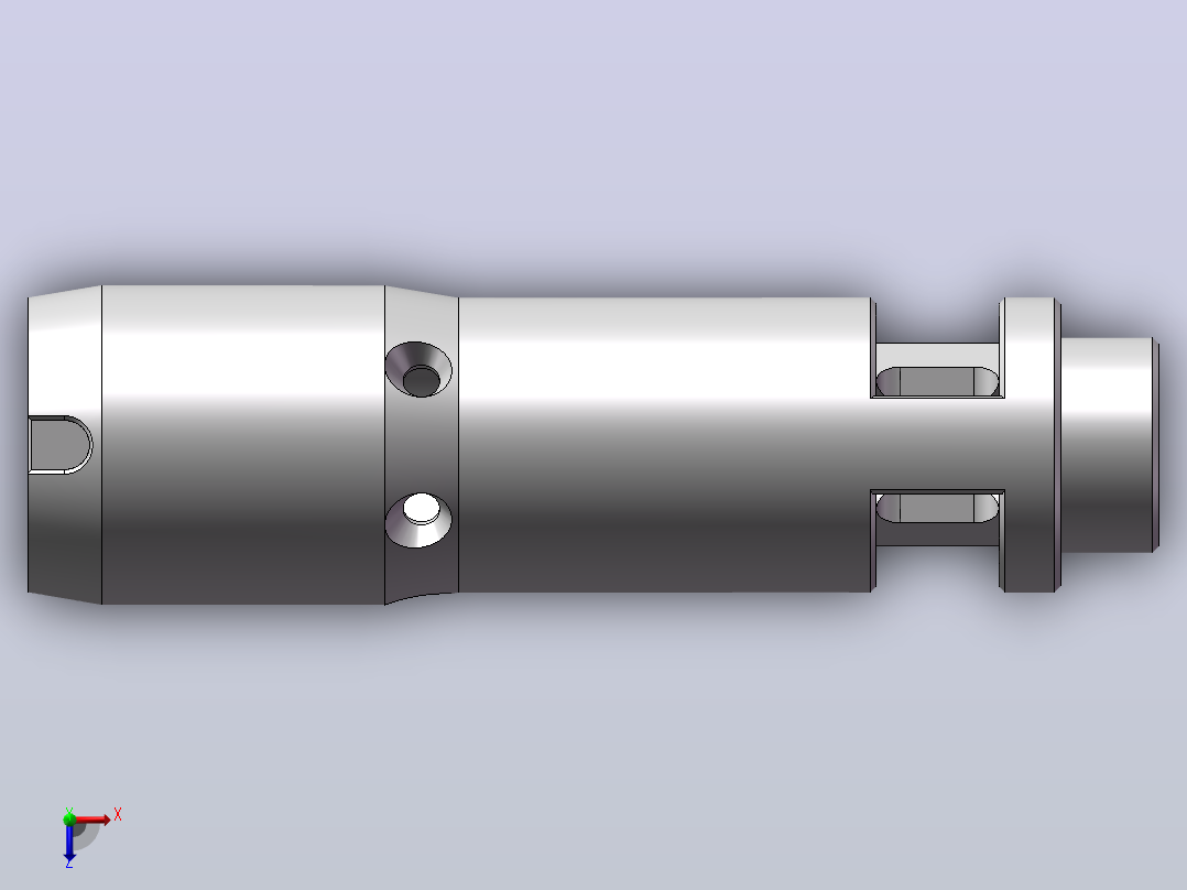 AK101消焰器建模模型俯视图