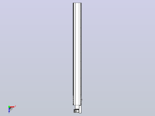 皮带直线轴半封闭可选导轨TPA-HNB-202D-140-L2100-MR-Y-P75-N3俯视缩略图