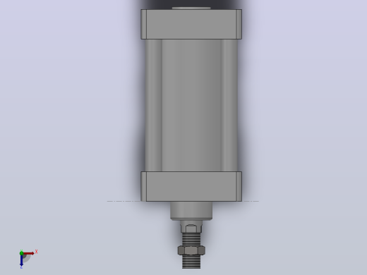 SU标准复动型气缸SU100×100-S--CS1U俯视缩略图