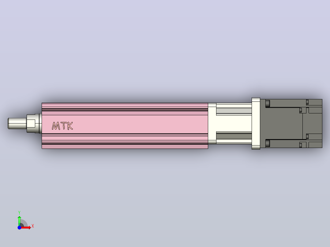 MTC32-100-P#-D-M200W MTC32电缸 200伺服电机直连前视图