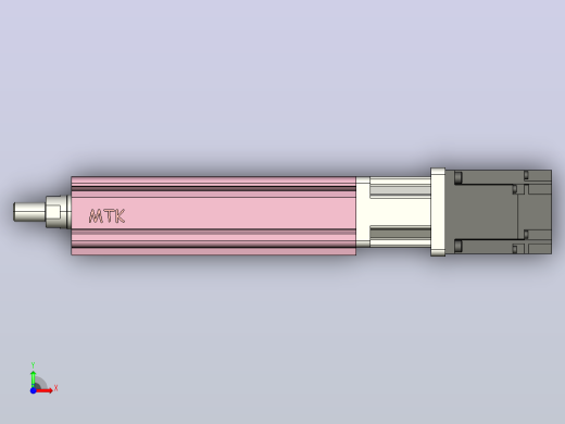 MTC32-100-P#-D-M200W MTC32电缸 200伺服电机直连前视缩略图